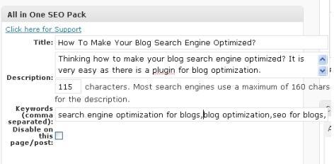 Using All in One SEO for Blog Optimization Using All in One SEO for Blog Optimization